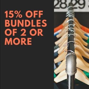 15% Bundles of two or more!!!